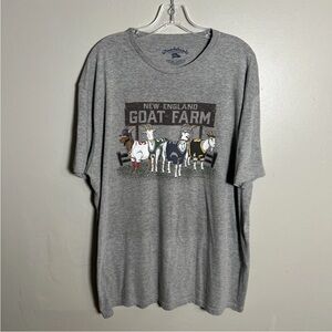 New England Sports Goat Farm Chowdaheadz Gray T-Shirt Ortiz Bird Brady Orr Sz XL